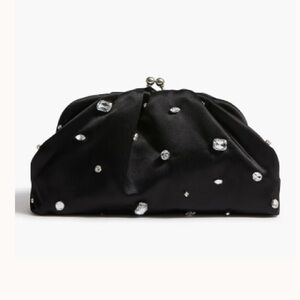 New w Tag: J Crew Convertible Satin Rhinestone Clutch Bag